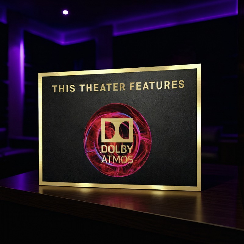 Home Cinema Atmos - Dolby Atmos Ev Sineması Levhası |