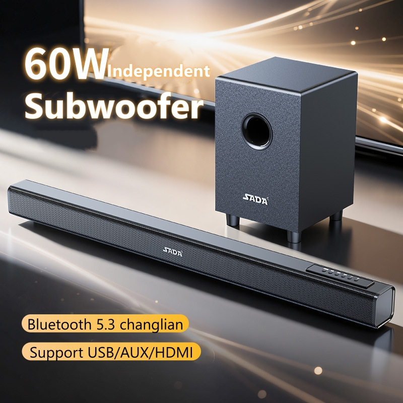 Home Cinema Atmos - Subwoofer'lı Soundbar, SADA 60W Dolby Atmos