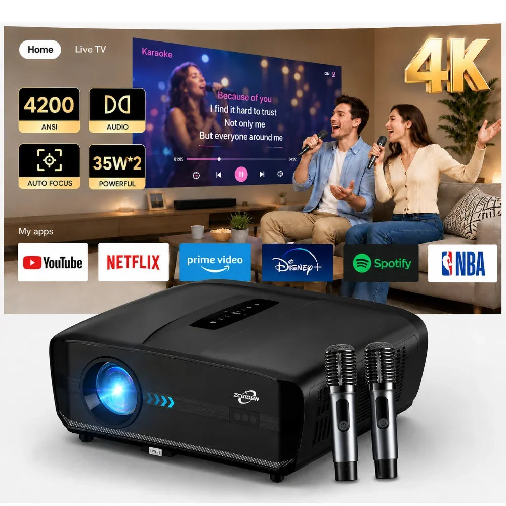 Home Cinema Focal - 1000D 4K Ultra HD Projektör, Google