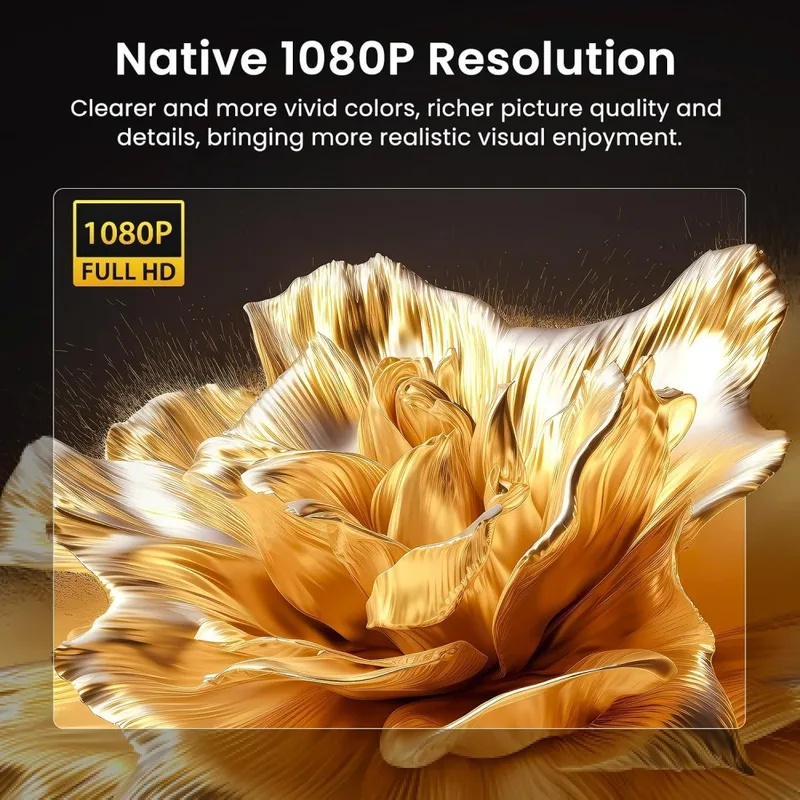 Yerli 1080P Ev Tipi Projektör, - Home Cinema Bluetooth 5.1 incelemesi ve fiyatı