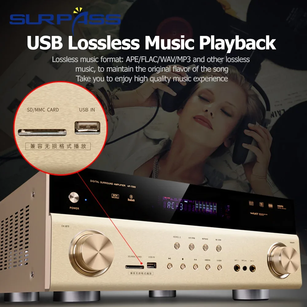 Ev Sineması Ses Amplifikatörü  - Home Cinema Bluetooth 5.1 incelemesi ve fiyatı