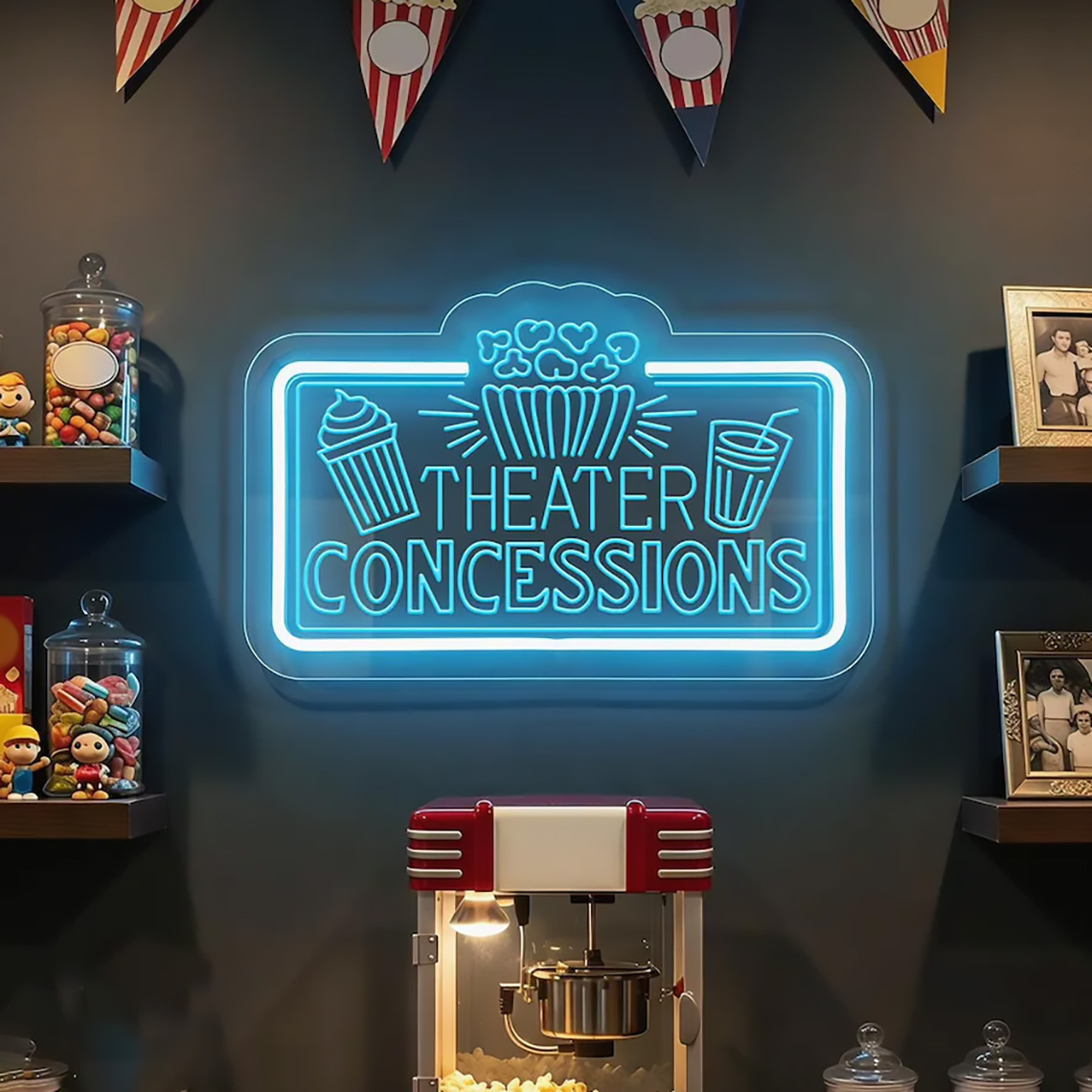 Tiyatro İkramları Neon Tabela  - Home Cinema Food incelemesi ve fiyatı