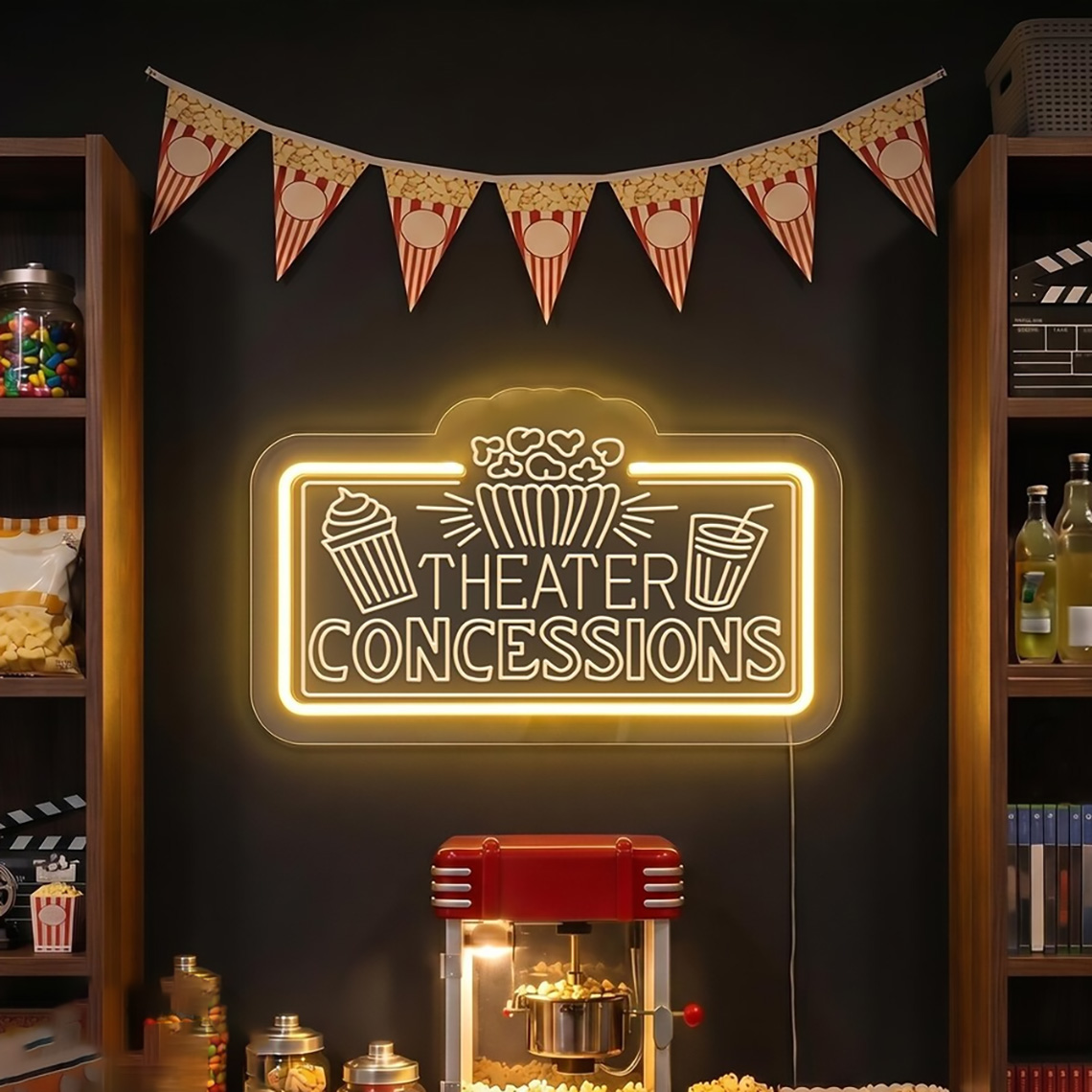 Tiyatro İkramları Neon Tabela  - Home Cinema Food incelemesi ve fiyatı