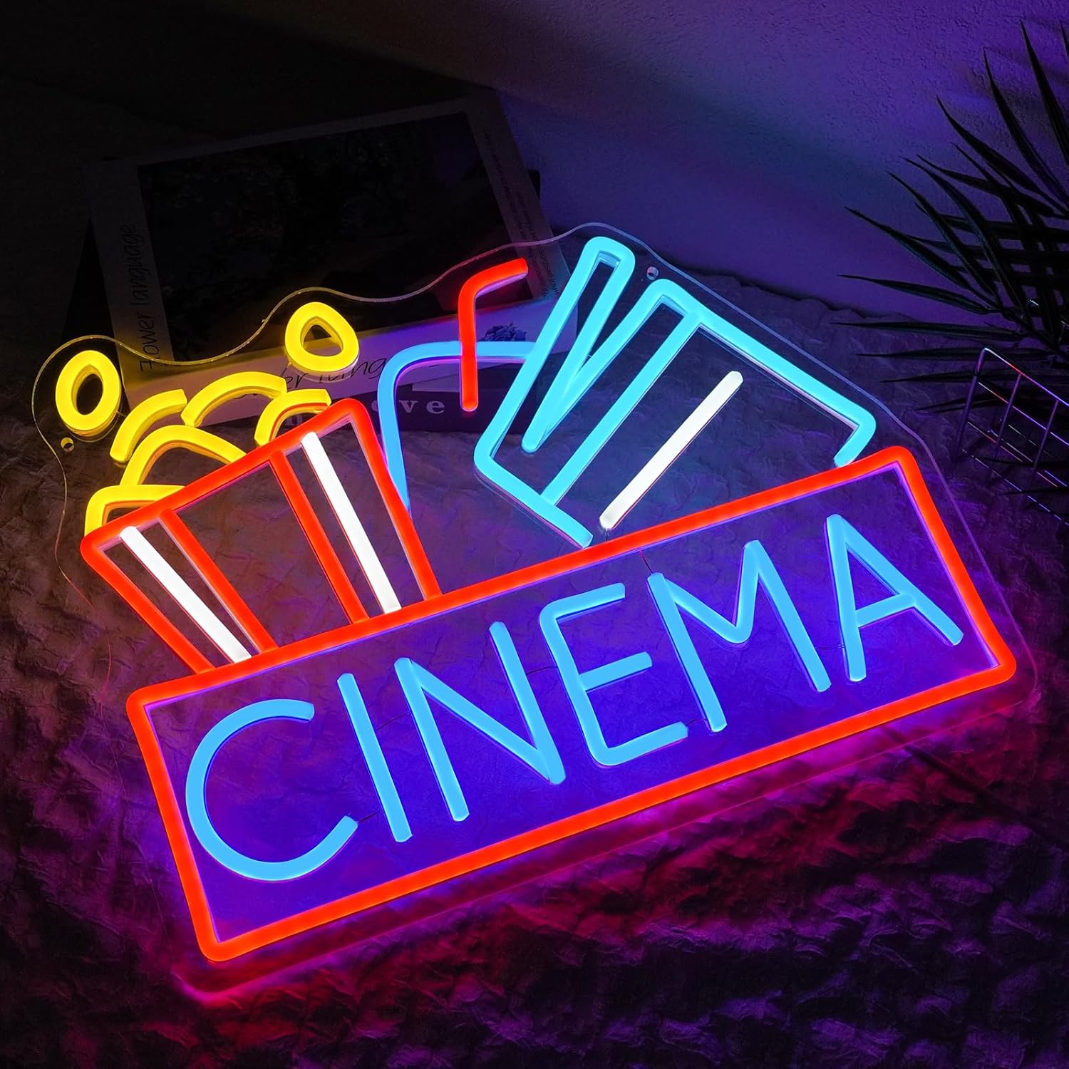 Popcorn Neon Tabelası Kısılabi - Home Cinema Food incelemesi ve fiyatı